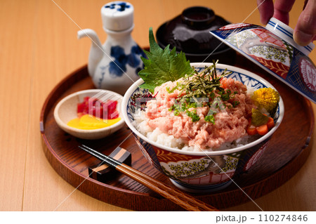 ねぎとろ丼 まぐろのたたき丼　 110274846