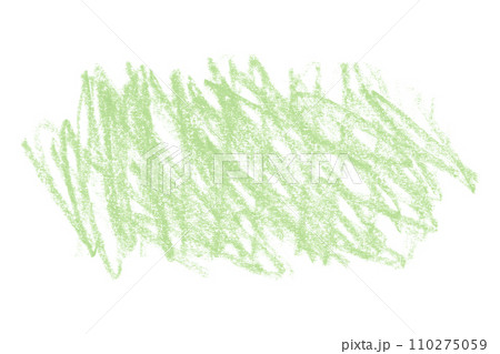 Green pencil strokes isolated on white background. 110275059