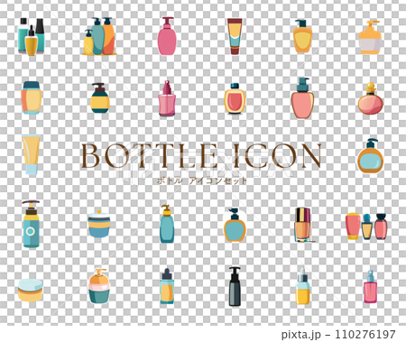 化粧品ボトルのアイコンセット 110276197