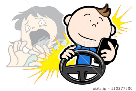 ながら運転への注意喚起-画像注視 ながら運転への注意喚起-画像注視 110277500