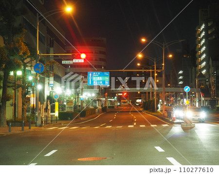 名古屋市　千種区　池下　深夜の街 110277610