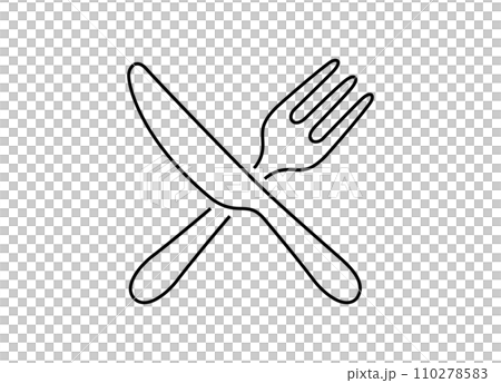 刀叉圖示向量圖 110278583