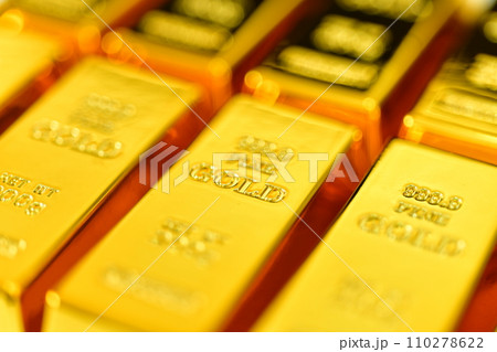 Close up photo a gold bar background Close up photo a gold bar background 110278622