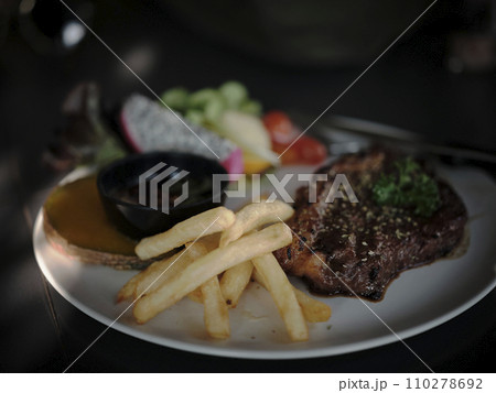 THAI FOOD , Grilled Beef with Nam Jim Jaew THAI FOOD , Grilled Beef with Nam Jim Jaew 110278692