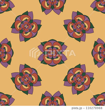 Seamless decorative pattern. Vector texture for surface design. 110278988