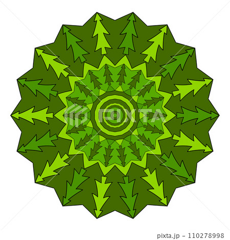 Abstract decorative hand drawn doodle Christmas ornament. Abstract decorative hand drawn doodle Christmas ornament. 110278998