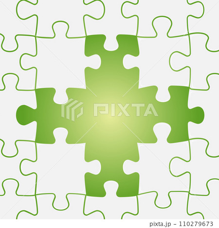パズルのビジネスのイメージのインフォグラフィック最後の5ピースが抜けた未完成ジグソーパズルのイラスト パズルのビジネスのイメージのインフォグラフィック最後の5ピースが抜けた未完成ジグソーパズルのイラスト 110279673