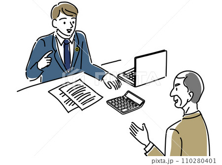 打ち合わせする司法書士・税理士・経理 110280401