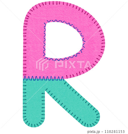 Fabric Alphabet Letter R 110281153