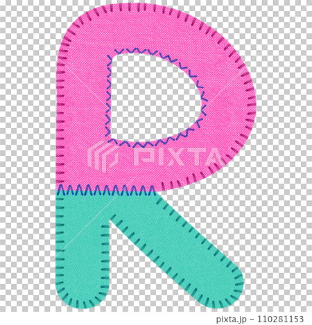 Fabric Alphabet Letter R 110281153