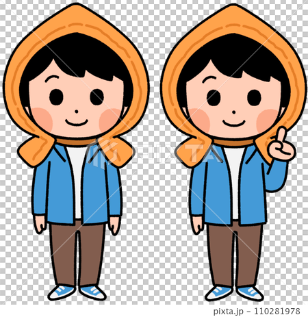 一個戴著災難頭巾的男孩 一個戴著災難頭巾的男孩 110281978