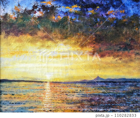 湖から登る朝陽 湖から登る朝陽 110282833