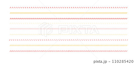 飾り罫のあしらい 手書きのかわいい罫線 クレヨン ベクター 飾り罫のあしらい 手書きのかわいい罫線 クレヨン ベクター 110285420