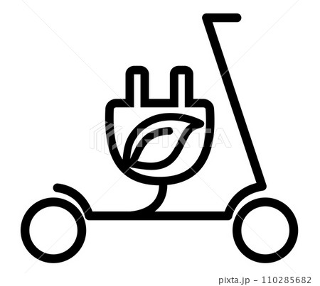Scooter icon vector icon. Editable stroke. linear style sign for use web design and mobile apps,logo. Symbol 110285682
