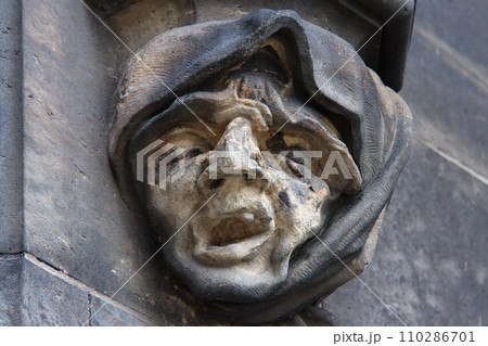 Decorative element on the church of St. Peter and Paul in Vysehrad Decorative element on the church of St. Peter and Paul in Vysehrad 110286701