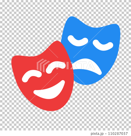 趣味、演劇、シアター、劇場を表すカラースタイルのアイコン 110287037