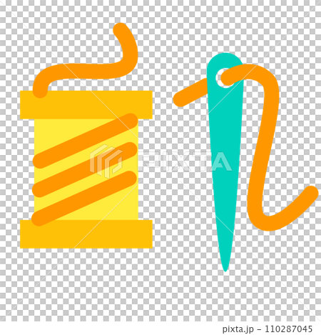 代表嗜好、針線活和縫紉的顏色風格圖標 110287045