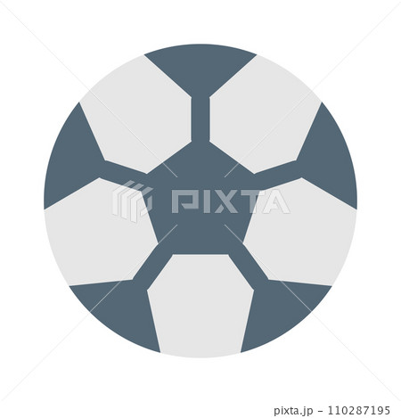 スポーツ、サッカーを表すカラースタイルのアイコン 110287195