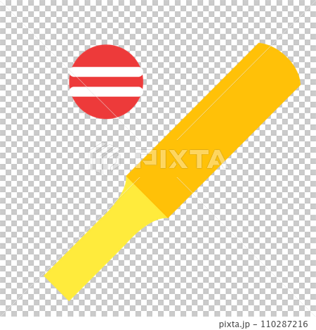 Color style icon representing sport, cricket Color style icon representing sport, cricket 110287216