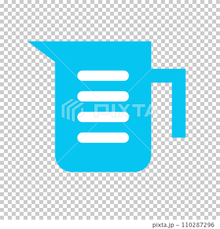 代表菜餚、量杯和容量的顏色樣式圖標 110287296