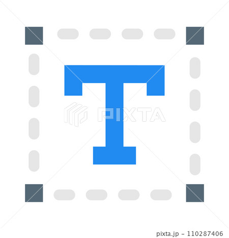 デザイン、フォントを表すカラースタイルのアイコン 110287406