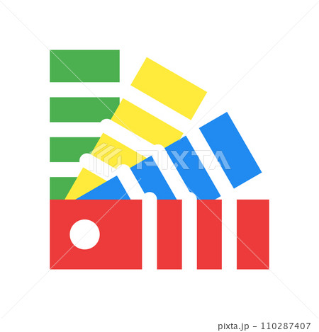 デザイン、カラー、色を表すカラースタイルのアイコン 110287407
