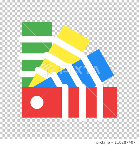 デザイン、カラー、色を表すカラースタイルのアイコン 110287407