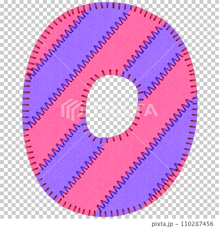 Fabric Alphabet Letter Number 0 110287456