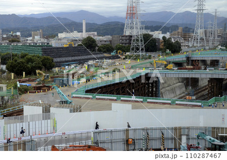 工事現場 110287467