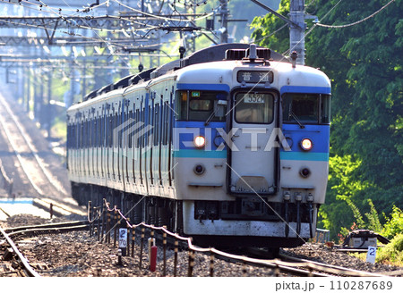 中央本線　四方津ー上野原　JR東日本　115系　C4編成（長野） 110287689