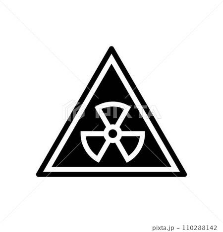 safety nuclear energy glyph icon vector illustration 110288142