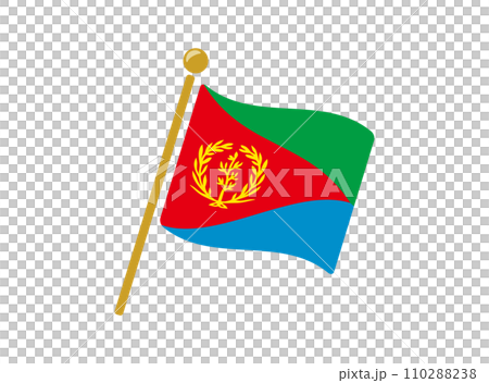 厄立特里亞國旗圖標矢量圖解 110288238