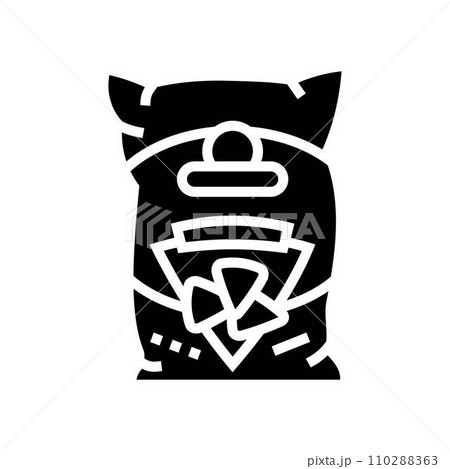 tortilla chips mexican cuisine glyph icon vector illustration tortilla chips mexican cuisine glyph icon vector illustration 110288363