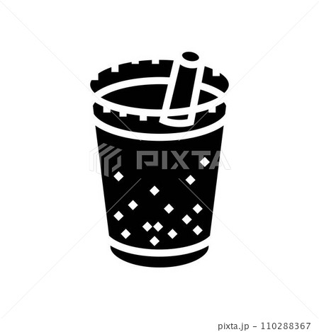 horchata mexican cuisine glyph icon vector illustration horchata mexican cuisine glyph icon vector illustration 110288367