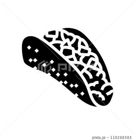 tacos mexican cuisine glyph icon vector illustration tacos mexican cuisine glyph icon vector illustration 110288383