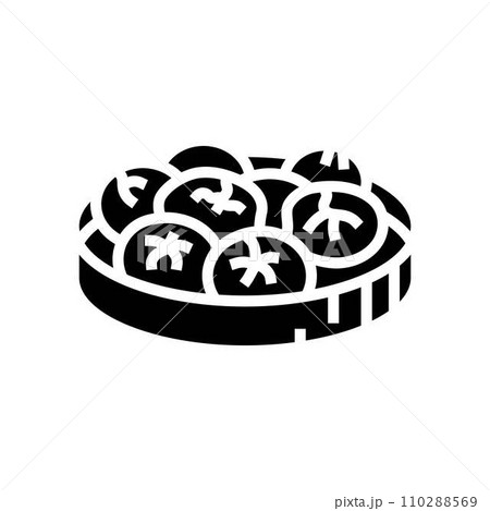 steamed buns chinese cuisine glyph icon vector illustration steamed buns chinese cuisine glyph icon vector illustration 110288569