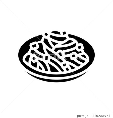 chinese noodles chinese cuisine glyph icon vector illustration chinese noodles chinese cuisine glyph icon vector illustration 110288571