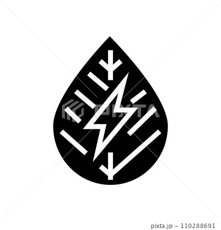 electricity biomass glyph icon vector illustration 110288691