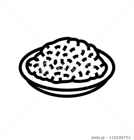 rice mexican cuisine line icon vector illustration rice mexican cuisine line icon vector illustration 110288752