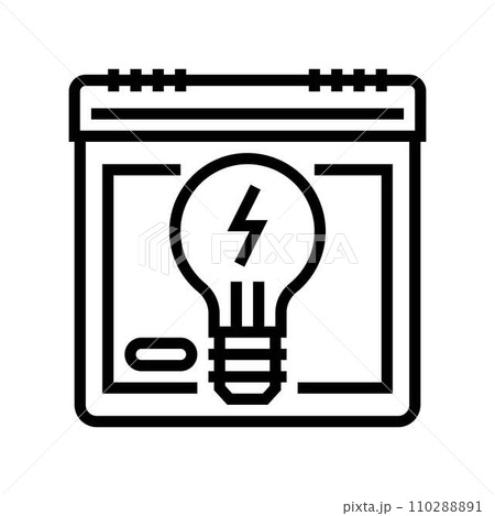 international day energy conservation line icon vector illustration international day energy conservation line icon vector illustration 110288891