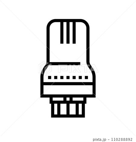 heat thermostat radiator line icon vector illustration heat thermostat radiator line icon vector illustration 110288892