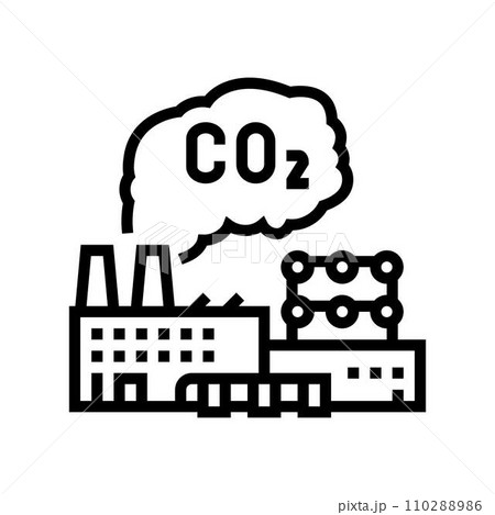 capture plant carbon line icon vector illustration capture plant carbon line icon vector illustration 110288986