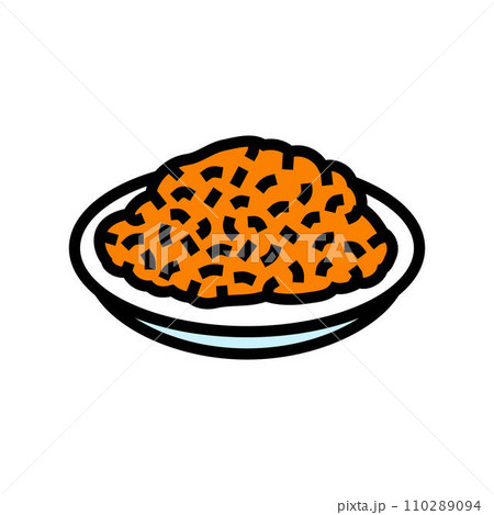 rice mexican cuisine color icon vector illustration 110289094