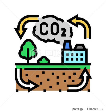 cycle carbon color icon vector illustrationのイラスト素材 [110289357] - PIXTA