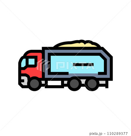 transportation biomass color icon vector illustration 110289377