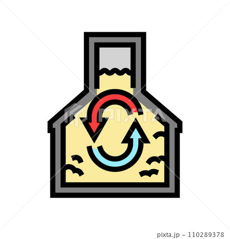 conversion biomass color icon vector illustration conversion biomass color icon vector illustration 110289378