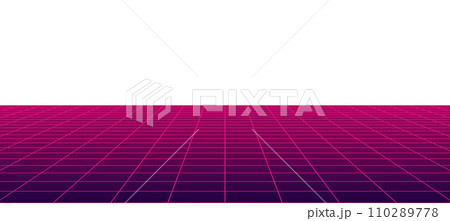 Game grid floor 90s background 110289778