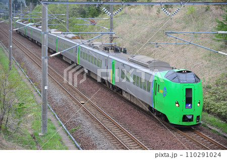 海峡線 知内ー木古内 JR北海道 789系 HE-103編成(函館) スーパー白鳥 海峡線 知内ー木古内 JR北海道 789系 HE-103編成(函館) スーパー白鳥 110291024