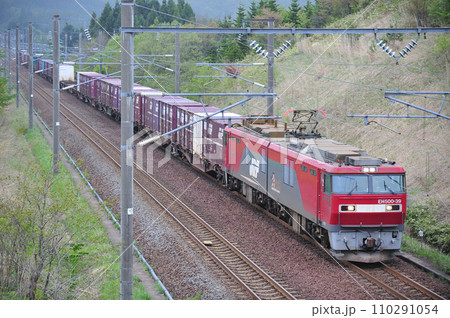 海峡線　知内ー木古内　JR貨物　EH500-39（仙台） 110291054