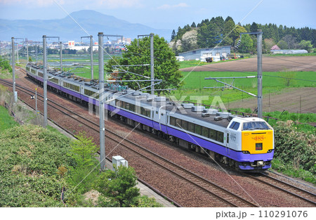 海峡線 木古内ー知内 JR北海道 485系3000番台 A4編成(青森) 白鳥 海峡線 木古内ー知内 JR北海道 485系3000番台 A4編成(青森) 白鳥 110291076